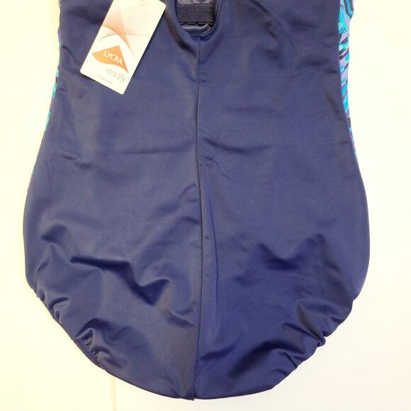 NWT Land's End Tummy Control Scoop Neck Tugless One Piece Size 4 Swimsuit - Picture 6 of 11